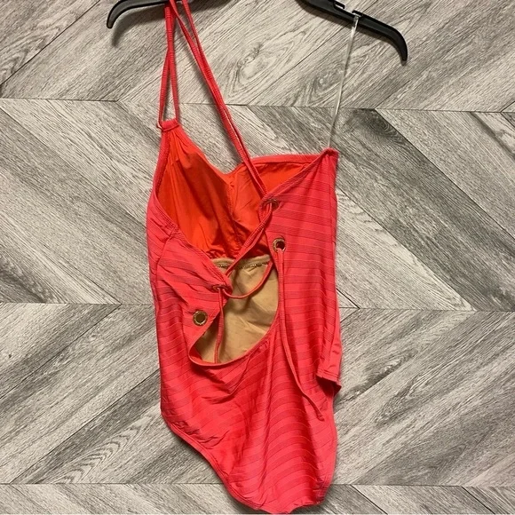 La BlancaCoral Linea Costa One Shoulder One-piece Swimsuit Size 10 NEW